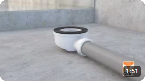 Installation d'un bonde de douche GIRPI