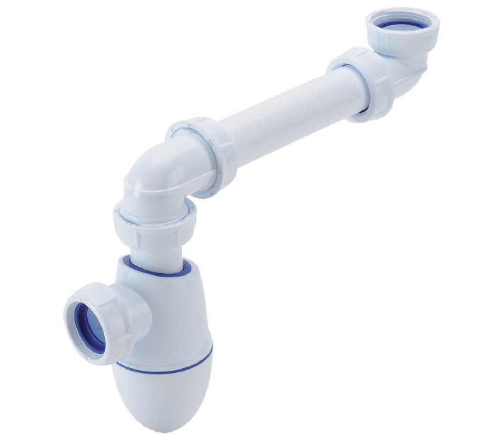 SIPHON UNIVERSEL GAIN DE PLACE, POUR LAVABO