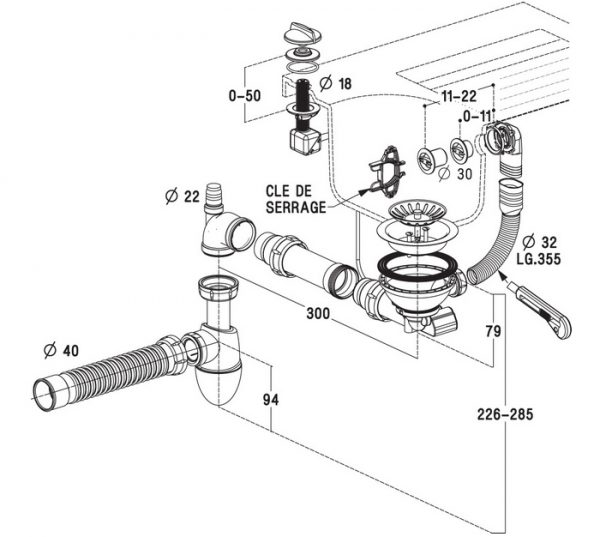 VIDAGE ÉVIER COMPLET, GAIN DE PLACE – Image 2