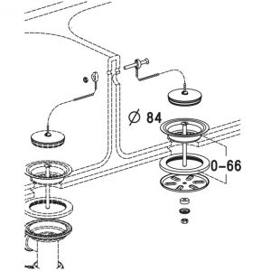 BONDE POUR ÉVIER DOUBLE PAROI