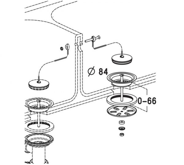 BONDE POUR ÉVIER DOUBLE PAROI – Image 2