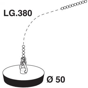 BOUCHON ET CHAÎNETTE POUR ÉVIER Ø 50
