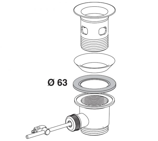 JOINT DE BONDE AUTOMATIQUE LAITON Ø 63