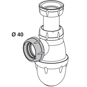 ECROU DE VIDAGE POUR ÉVIER Ø 40