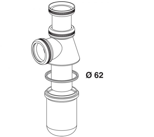 JOINT DE CULOT POUR SIPHON D'ÉVIER