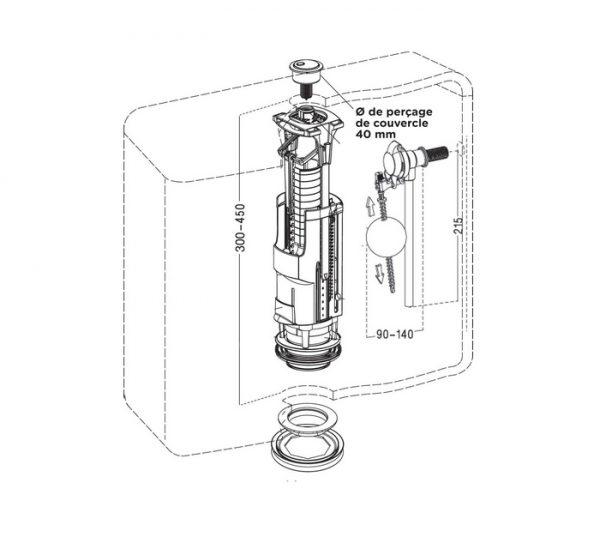 MÉCANISME DOUBLE VIDAGE À ÉTRIER – Image 2