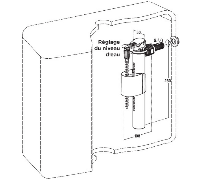 ROBINET FLOTTEUR SILENCIEUX
