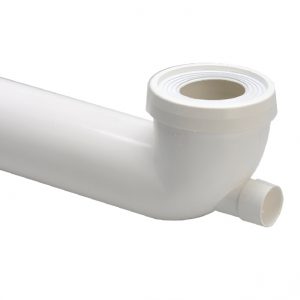 PIPE LISSE LONGUE 90° Ø 100 AVEC PIQUAGE Ø40