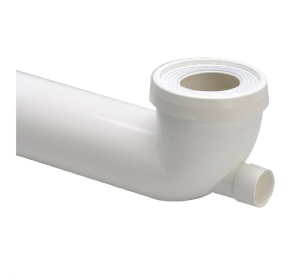 PIPE LISSE LONGUE 90° Ø 100 AVEC PIQUAGE Ø40