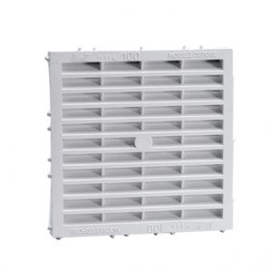 GRILLE CARRÉE À ASSEMBLAGE MULTIPLE – BLANC