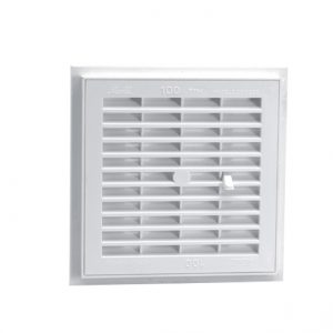 GRILLE CARRÉE À FERMETURE – BLANC