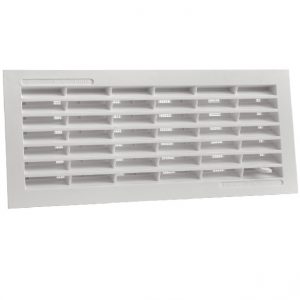 GRILLE HORIZONTALE DÉMONTABLE À FERMETURE – BLANC