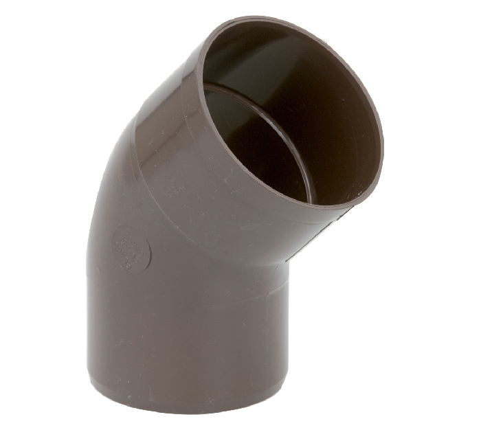 COUDE 45° Ø 80 – MARRON