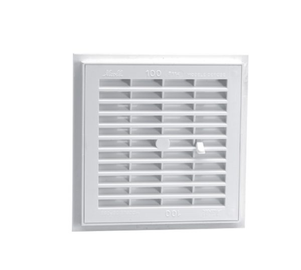 GRILLE CARRÉE À FERMETURE - BLANC