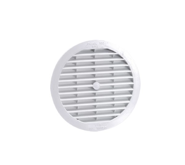 GRILLE RONDE SIMPLE - BLANC
