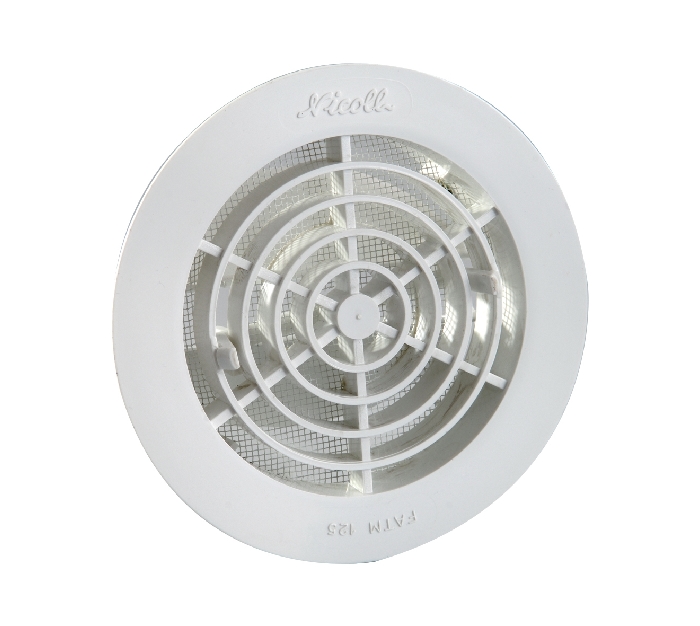 GRILLE À FERMETURE POUR TUBE – BLANC