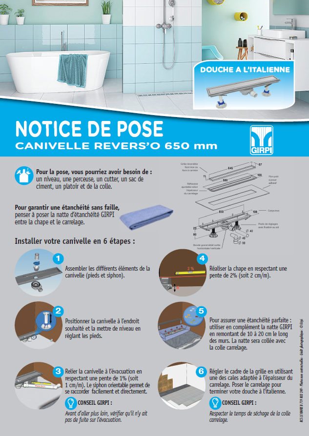 Lire la suite à propos de l’article notice de pose canivelle revers’o