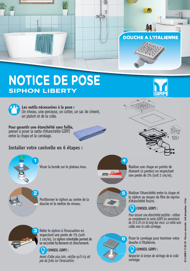 Lire la suite à propos de l’article Notice siphon liberty